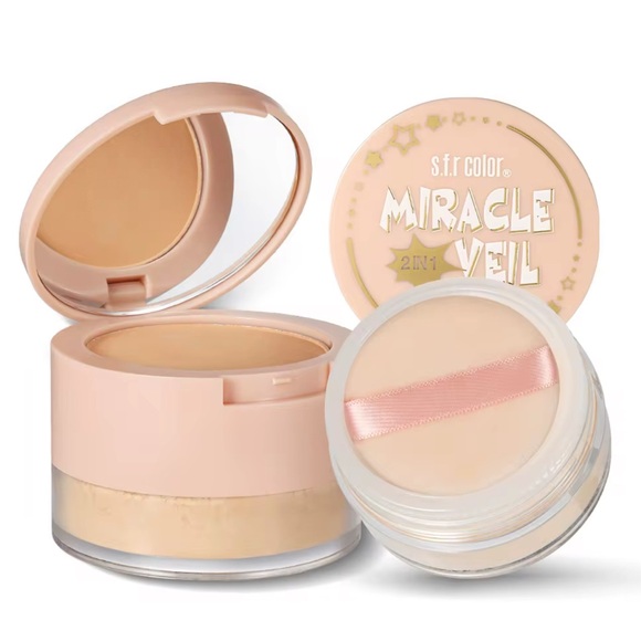🩷24 hours lasting makeup,Miracle Veil 2-in-1 Setting Powder & pressed powder! - Picture 1 of 5